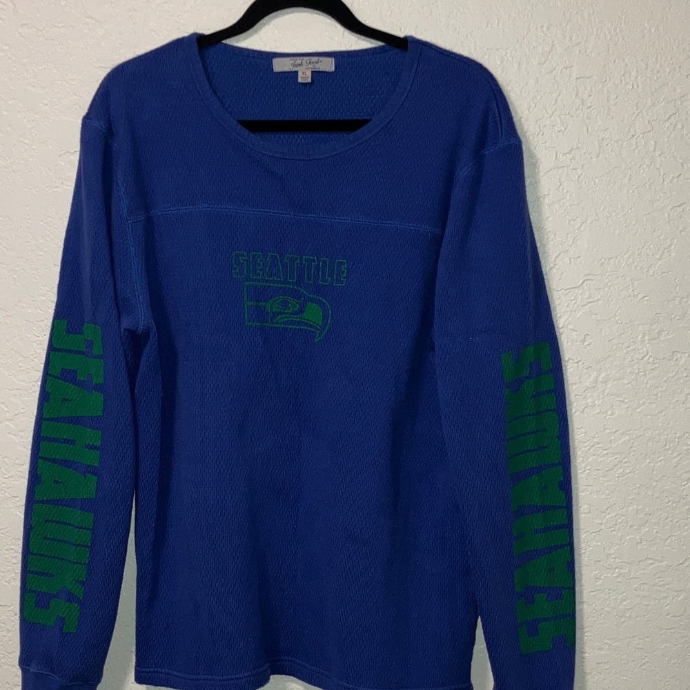 Junk Food Clothing Textured Blue Shirt
